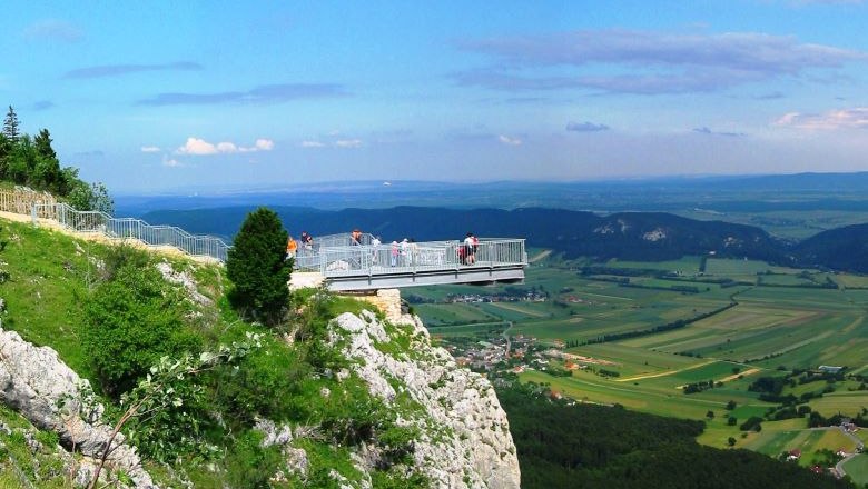 Aussichtsterrasse Skywalk Hohe Wand, © Naturpark Hohe Wand 