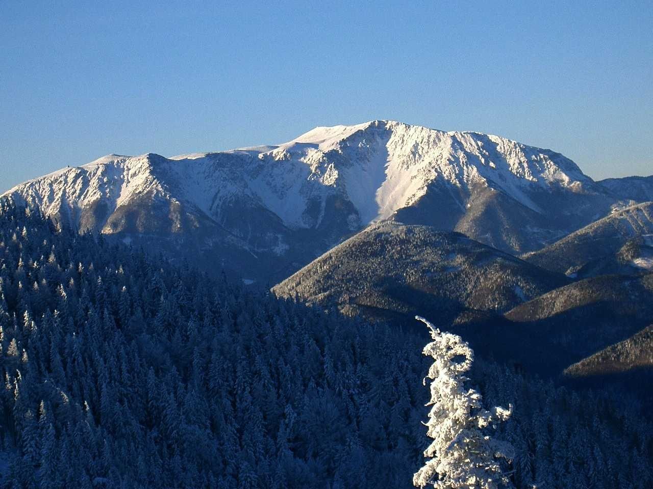Blick auf den Schneeberg