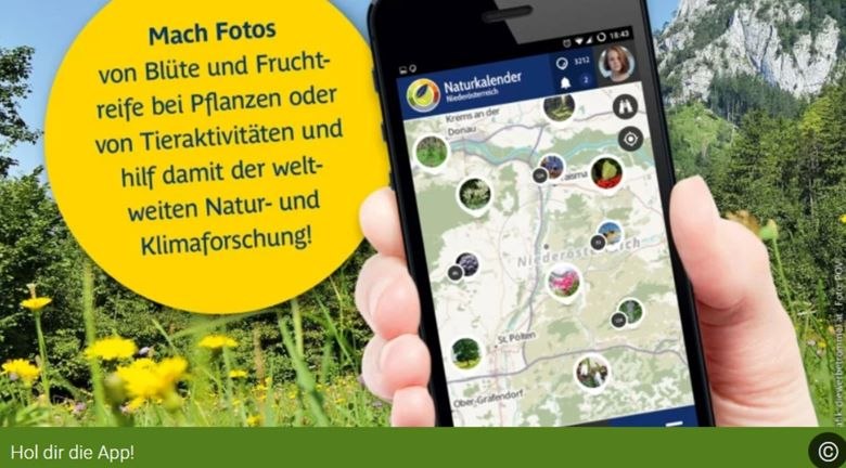 Naturkalender App, © Naturparke Niederösterreich